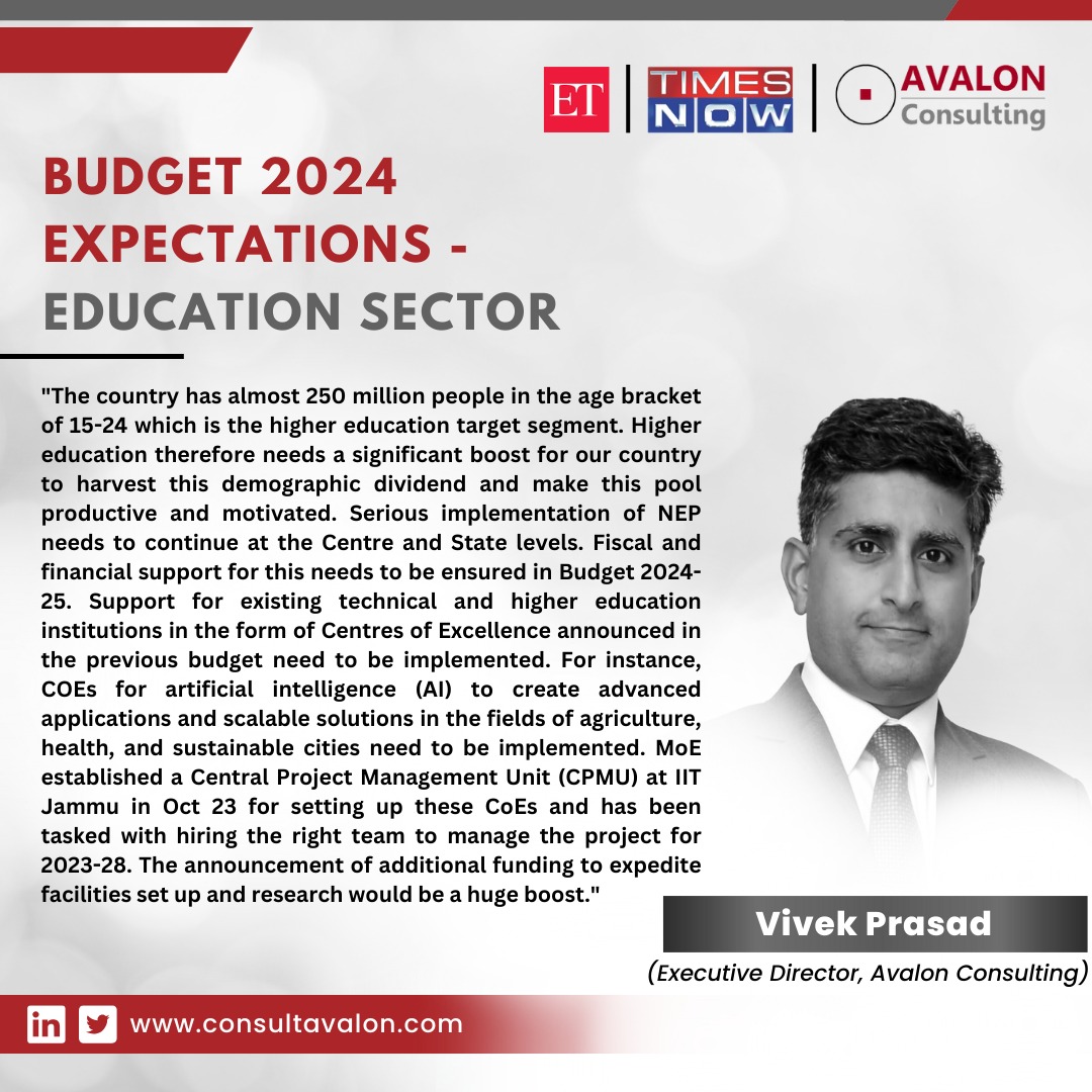 Budget 2024 Expectations – Education Sector